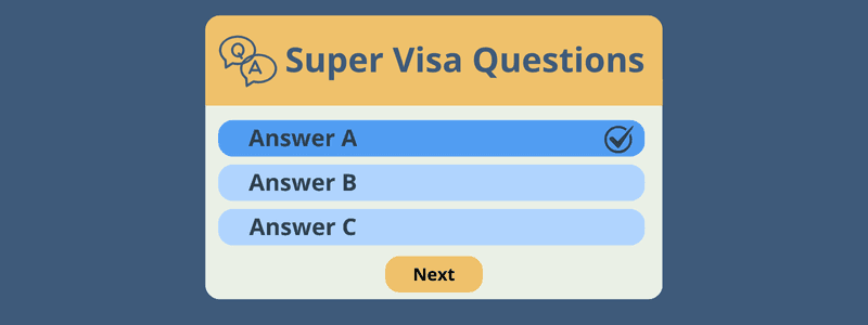 Background for Six Questions Courantes sur l'Assurance Super Visa: